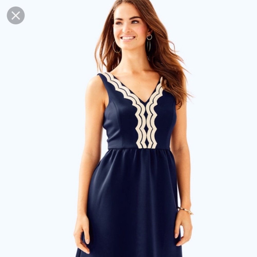 EEEUC Lilly Pulitzer Navy Rorey Dress